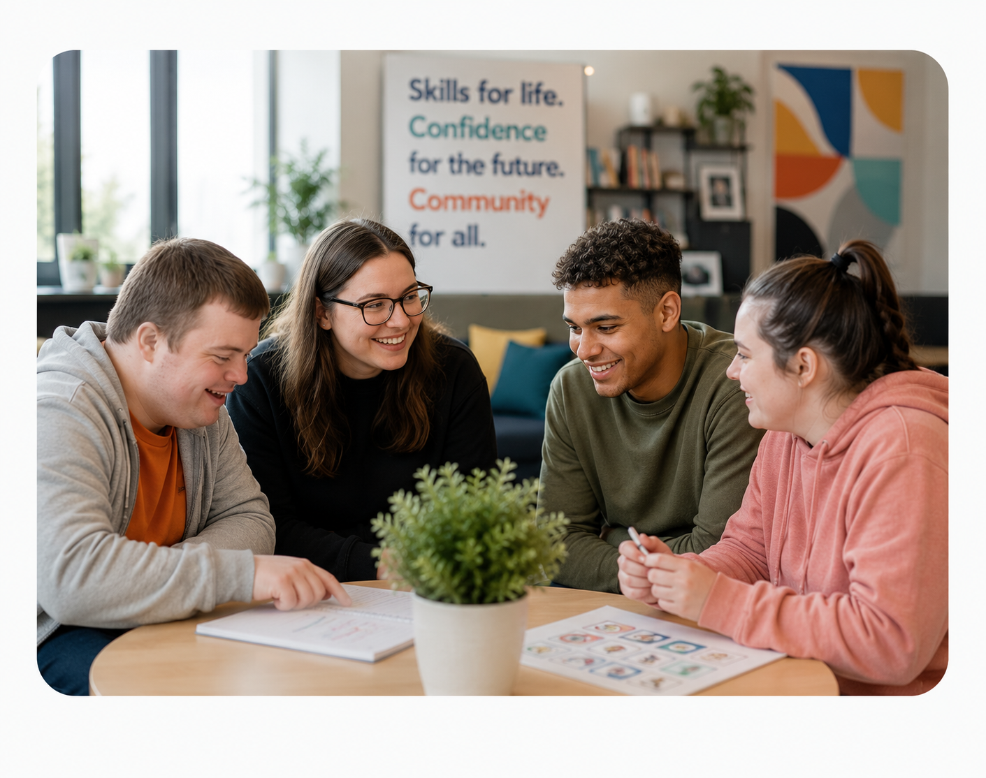 Brighter Futures learners enjoying college life